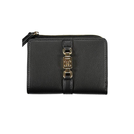 Tommy Hilfiger Sleek Black Zip Wallet with Coin Purse - Hilstor