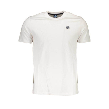 North Sails White Cotton Men T-Shirt - Hilstor