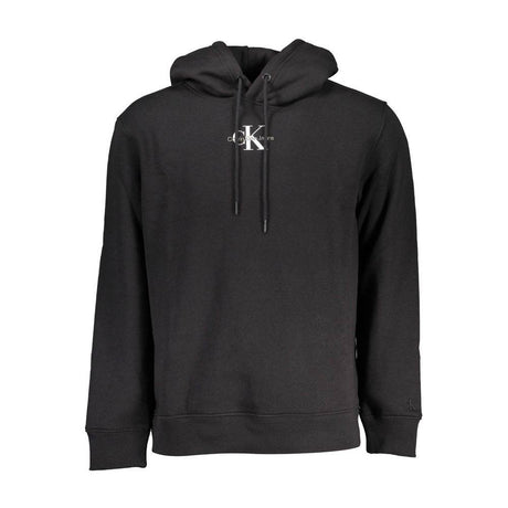 Calvin Klein Black Cotton Men's Sweater Hoodie - Hilstor