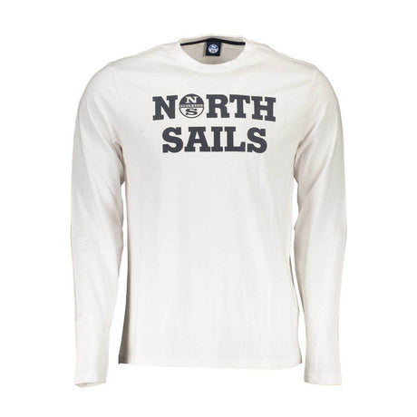 North Sails White Cotton Men T-Shirt - Hilstor