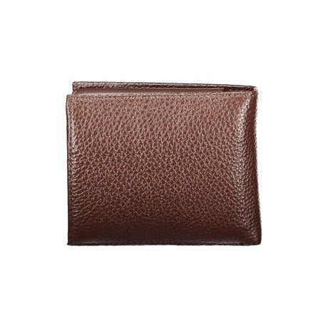 Tommy Hilfiger Elegant Brown Leather Bifold Wallet - Hilstor