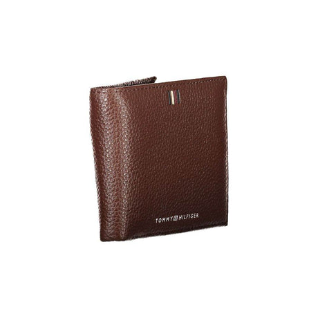 Tommy Hilfiger Elegant Brown Leather Bifold Wallet - Hilstor