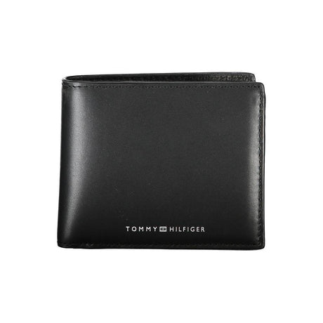 Tommy Hilfiger Sleek Black Leather Wallet for the Modern Man - Hilstor