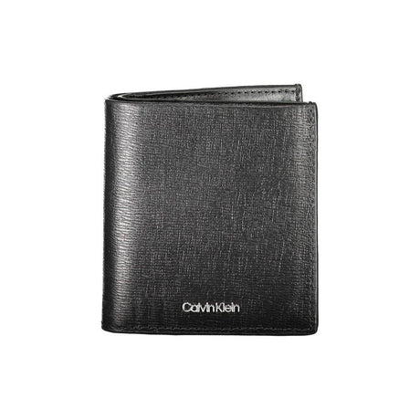 Calvin Klein Black Leather Men Wallet - Hilstor