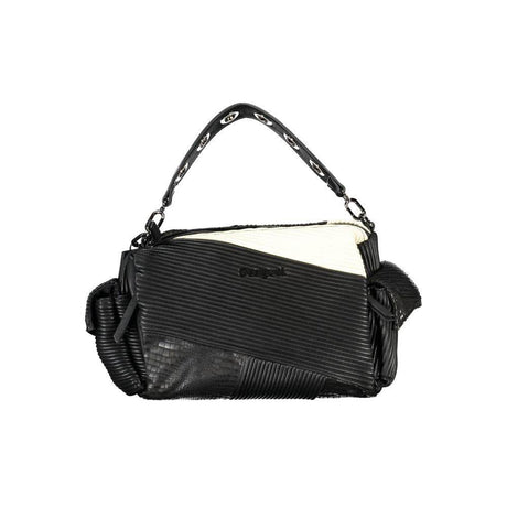 Desigual Black Polyethylene Handbag - Hilstor