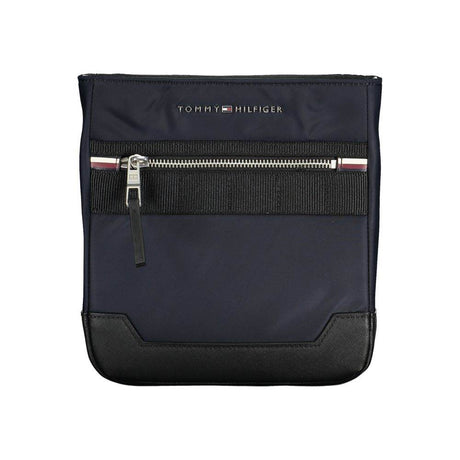 Tommy Hilfiger Sleek Blue Shoulder Bag with Contrasting Details - Hilstor