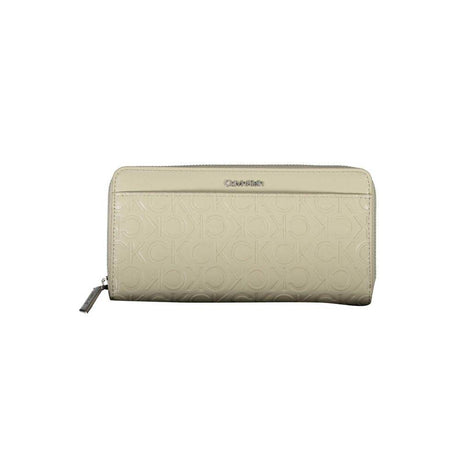 Calvin Klein Beige Polyethylene Women Wallet - Hilstor