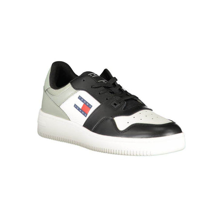 Tommy Hilfiger Black Polyester Sneaker - Hilstor