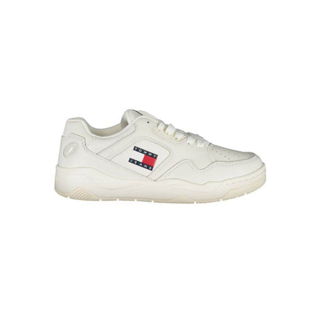 Tommy Hilfiger White Polyester Sneaker - Hilstor