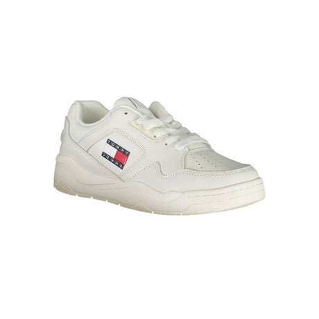Tommy Hilfiger White Polyester Sneaker - Hilstor