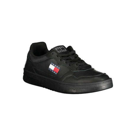 Tommy Hilfiger Black Polyethylene Men Sneaker - Hilstor