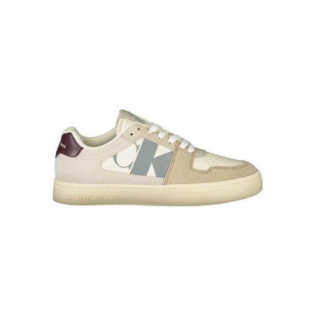 Calvin Klein Beige Polyester Men Sneaker - Hilstor