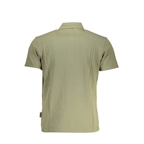 Napapijri Green Cotton Men Polo Shirt - Hilstor