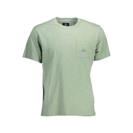 La Martina Green Cotton Men T-Shirt - Hilstor