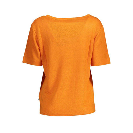 Gant Orange Linen Women T-Shirt - Hilstor