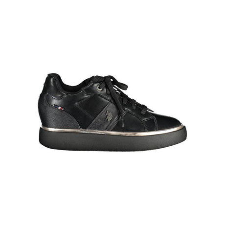 U.S. POLO ASSN. Black Polyester Women Sneaker - Hilstor