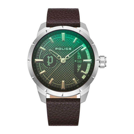 Police Brown Leather Watch - Hilstor