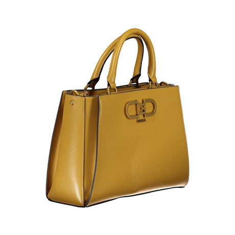 Guess Jeans Yellow Polyethylene Handbag - Hilstor