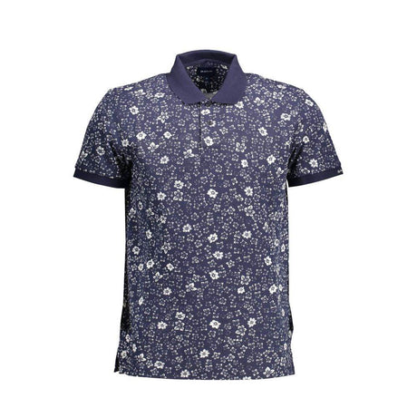 Gant Blue Cotton Men Polo Shirt - Hilstor