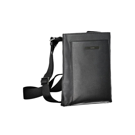 Calvin Klein Eco-Conscious Black Shoulder Bag with Logo - Hilstor