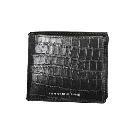 Tommy Hilfiger Black Leather Wallet - Hilstor