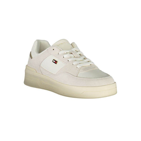 Tommy Hilfiger White Leather Women Sneaker - Hilstor