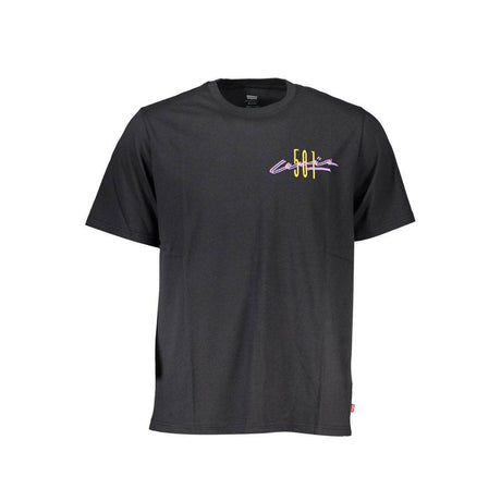 Levi's Black Cotton Men T-Shirt - Hilstor