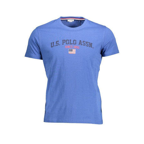 U.S. POLO ASSN. Blue Cotton Men T-Shirt - Hilstor