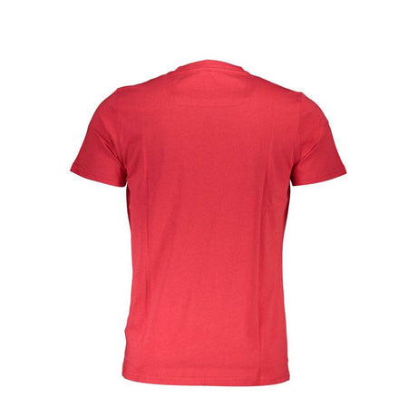 Cavalli Class Red Cotton Men T-Shirt - Hilstor