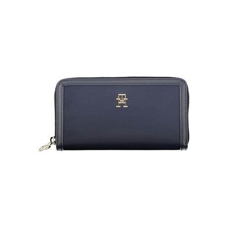 Tommy Hilfiger Chic Sustainable Blue Wallet with Secure Zip - Hilstor