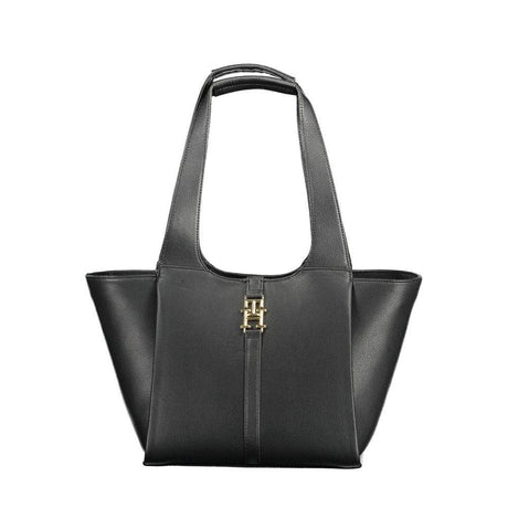 Tommy Hilfiger Black Polyethylene Women Handbag - Hilstor