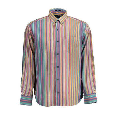 Gant Blue Cotton Men Shirt - Hilstor
