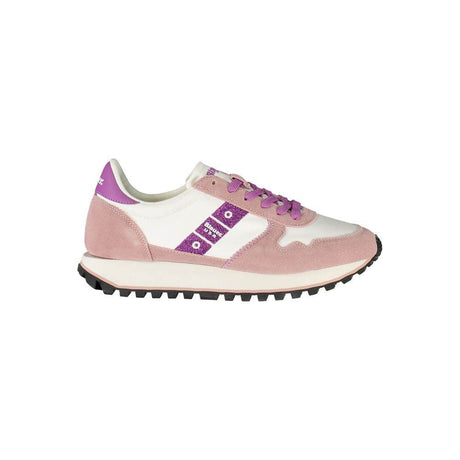 Blauer White Leather Women Sneaker - Hilstor