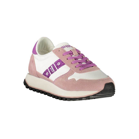Blauer White Leather Women Sneaker - Hilstor
