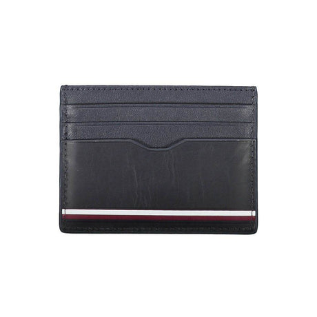 Tommy Hilfiger Blue Leather Men Wallet - Hilstor
