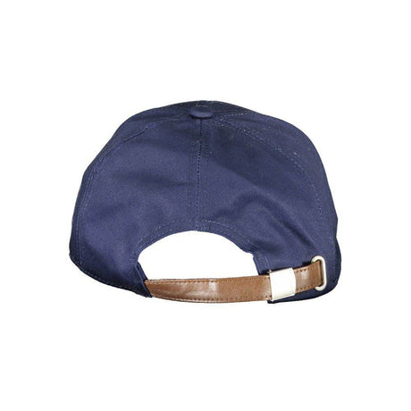 La Martina Blue Cotton Men Cap - Hilstor
