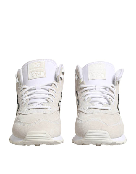 New Balance Off White Suede Sneakers Shoes - Hilstor