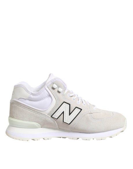 New Balance Off White Suede Sneakers Shoes - Hilstor