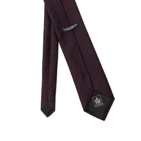Dolce & Gabbana Purple Wool Ty - Hilstor