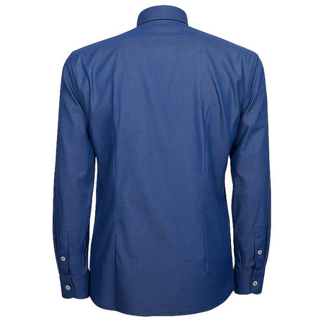 Made in Italy Blue Cotton Men's Shirt - Hilstor