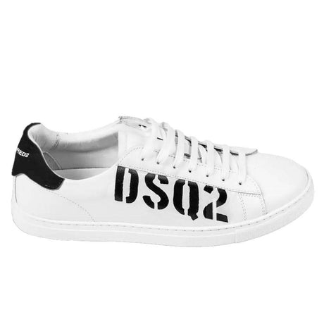 Dsquared² White Calfskin Sneaker - Hilstor