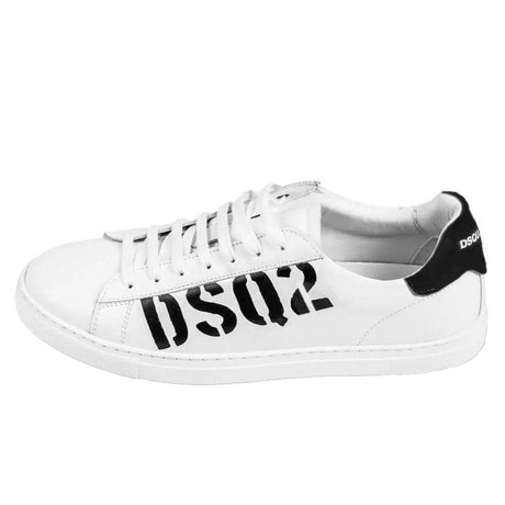 Dsquared² White Calfskin Sneaker - Hilstor