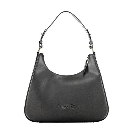 La Martina Black Leather Women Handbag - Hilstor
