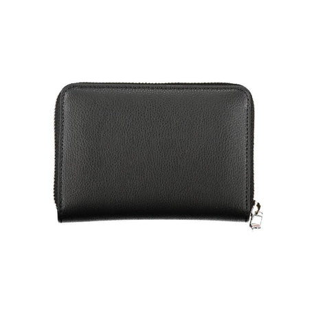 Tommy Hilfiger Elegant Black Zip Wallet with Multiple Compartments - Hilstor