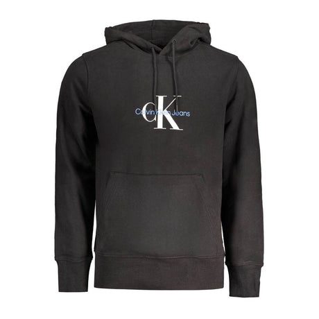 Calvin Klein Black Cotton Men Sweater Hoodie - Hilstor
