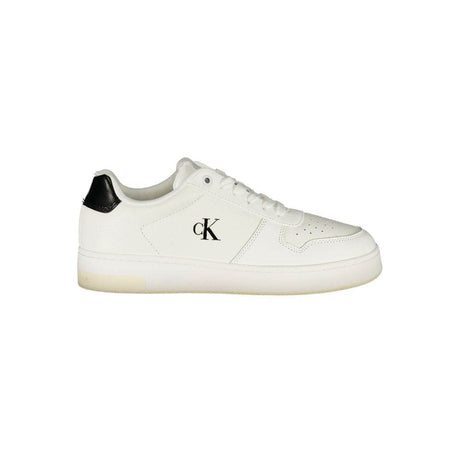 Calvin Klein White Leather Women Sneaker - Hilstor
