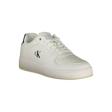 Calvin Klein White Leather Women Sneaker - Hilstor