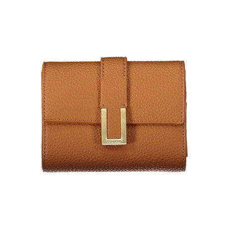 Calvin Klein Brown Polyester Women Wallet - Hilstor