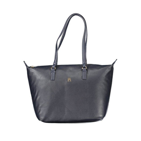 Tommy Hilfiger Blue Polyester Handbag - Hilstor