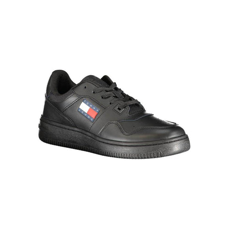 Tommy Hilfiger Black Polyester Sneaker - Hilstor